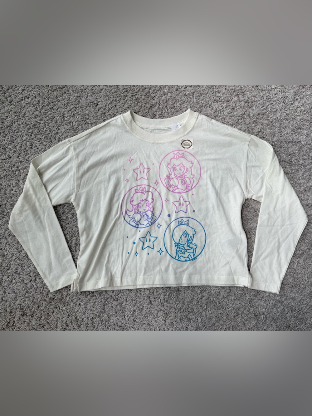 GAP White Tee with Nintendo Princess Graphic